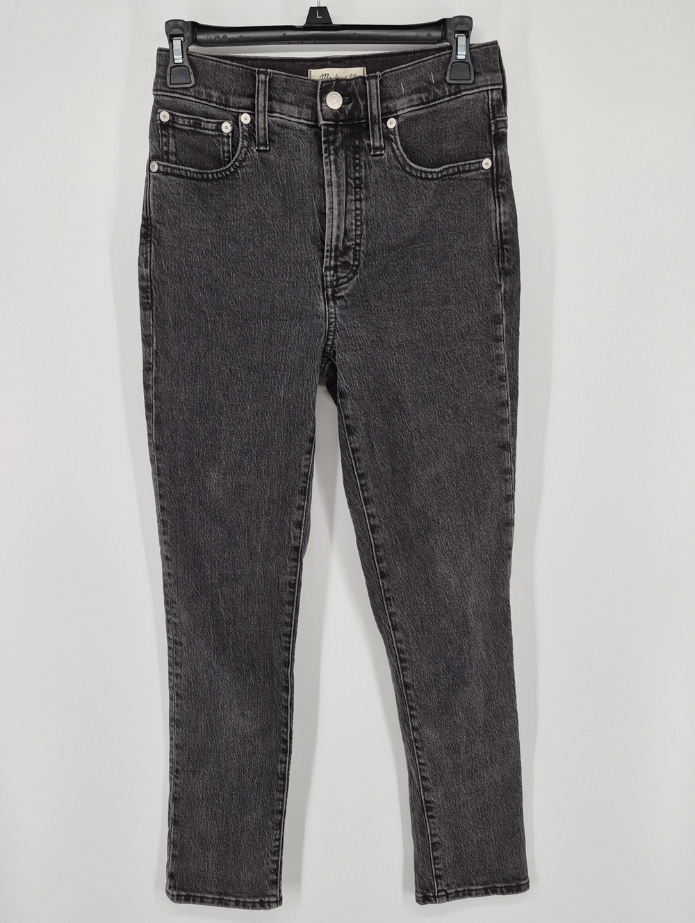 Madewell Size 24 The Perfect Vintage Jean Washed Black High Rise Skinny Ankle